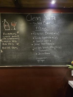 Menu photo 1 Clean Slate Wine Bar Solvang, CA