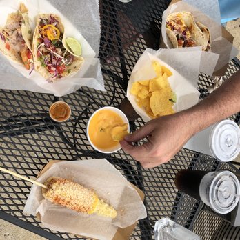 Taco Zocalo - Half eaten elotes, Chips and Queso, two sets of Two tacos, fountain drinks, and restaurant provided hand sanitizer - Mexican Near Me - Ashburn, Virginia Taco Zocalo - Half eaten elotes, Chips and Queso, two sets of Two tacos, fountain drinks, and restaurant provided hand sanitizer - Mexican Near Me - Ashburn, Virginia