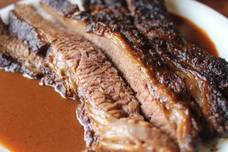 Food from Old Armory BBQ
