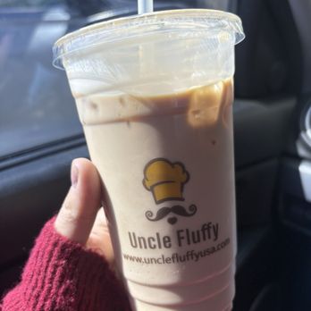 Uncle Fluffy - Iced Caramel Macchiato 24 Oz (once mixed) - Desserts Near Me - Riverside, California