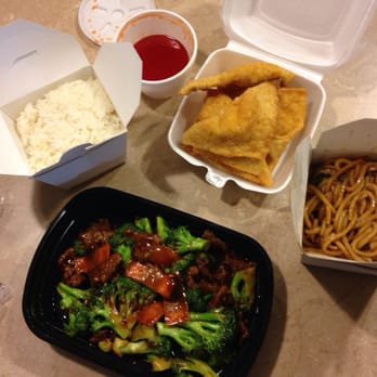 Little China - Beef and Broccoli, crab ragroons, and vegetable lo mein. - Chinese Near Me - Holmen, Wisconsin Little China - Beef and Broccoli, crab ragroons, and vegetable lo mein. - Chinese Near Me - Holmen, Wisconsin