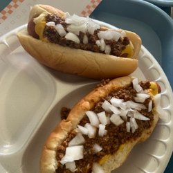 Scoop Dawgs Diner - Our huge all the way hotdogs