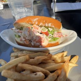Lobster roll for $33. Mostly lettuce in the roll. Lobster roll for $33. Mostly lettuce in the roll.