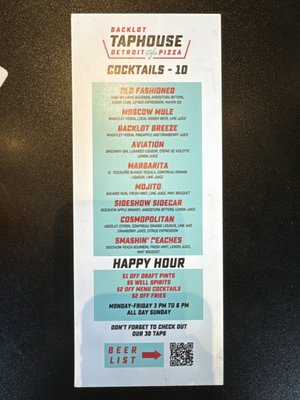 Menu photo 4 Backlot Taphouse Omaha, NE