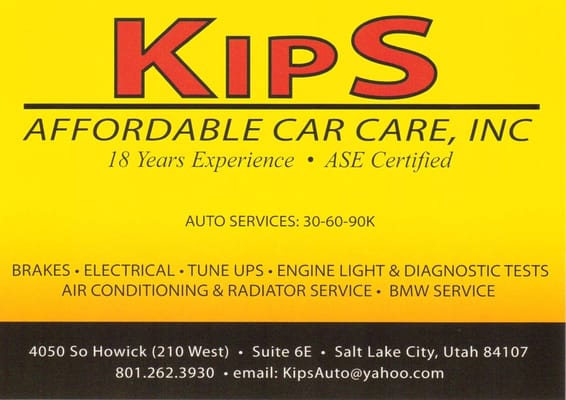 Kip's Affordable Car Care, Inc