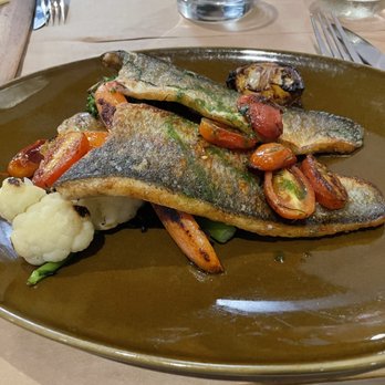 Barbalu Bklyn - Oven Roasted Branzino with Mixed Vegetables - Italian Near Me - Brooklyn, New York