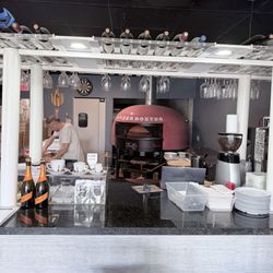Wood fired oven.