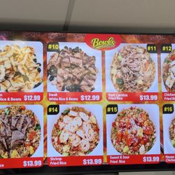 Gallo's Pollo & Grill - Menu board