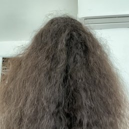 Before going into the salon!