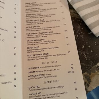 One White Street - Cocktail menu - New American Near Me - New York, New York One White Street - Cocktail menu - New American Near Me - New York, New York
