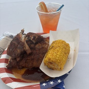 Hilton St. Augustine Historic Bayfront - BBQ ribs, corn, and drinks at the BBQ. - Hotels Near Me - Saint Augustine, Florida