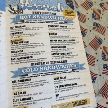 The Cup Cafe - Lunch Menu - Breakfast & Brunch Near Me - Reno, Nevada