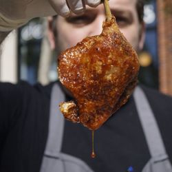 Estelle - Confit duck leg with spiced orange glaze