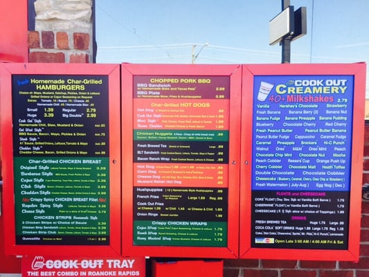 Menu photo 8 Cookout Roanoke Rapids, NC Menu photo 8 Cookout Roanoke Rapids, NC