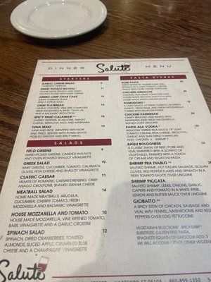 Menu photo 2 Salute Hartford, CT Menu photo 2 Salute Hartford, CT