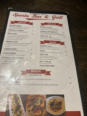 Menu photo 1 Maple Street Tavern Wyandotte, MI
