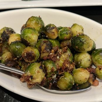 Polizzi's - Look at the pancetta and Carmelite onions in the Brussels sprouts!  Yummy - Italian Near Me - Rochester, New York