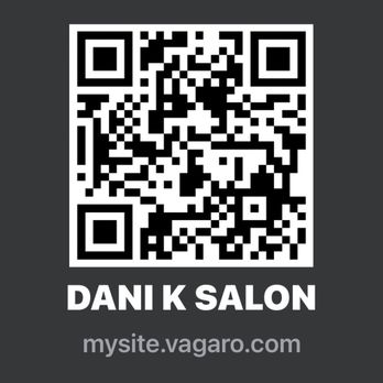 Dani K Salon - Yelp won't let me post my website so here's the QR code to book appointments 24/7 - Hair Salons Near Me - Denver, Colorado