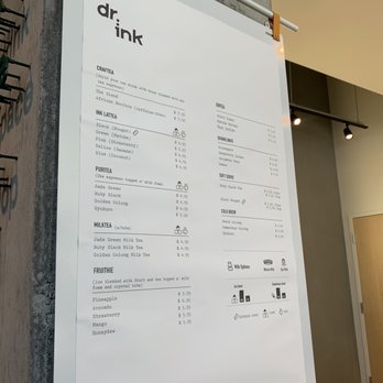 Dr.ink - Menu - Coffee & Tea Near Me - San Jose, California Dr.ink - Menu - Coffee & Tea Near Me - San Jose, California