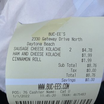 Buc-ee's - Kolaches and cinnamon roll - Gas Stations Near Me - Daytona Beach, Florida