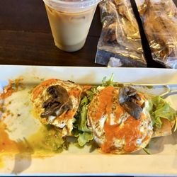 Gustos Coffee Co. - This is their signature breakfast, called Gustos. It was delicious and reasonably priced.