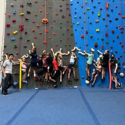The Gravity Vault Radnor - Kids playing the game Shark Attack during Summer Camp!