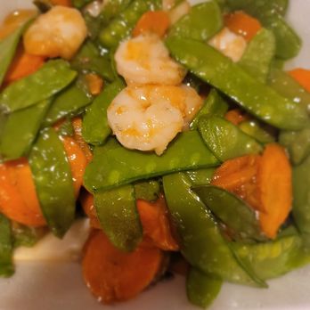 Bamboo Garden Restaurant - Shrimp With Snow Peas.  Could of used more shrimp. Vegetables were made just right. Not too soft or hard. - Chinese Near Me - Corpus Christi, Texas