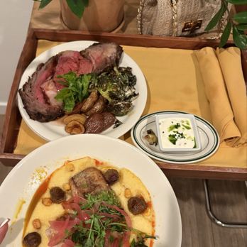 The Pearl Hotel - Fish and grits Prime Rib - San Diego, CA