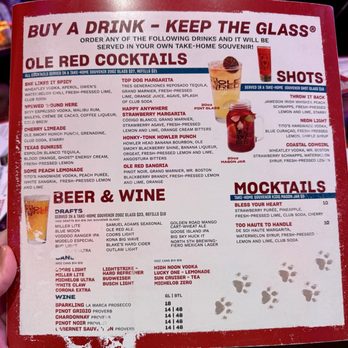 Ole Red - Drink Menu - Southern Near Me - Las Vegas, Nevada