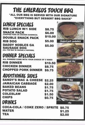 Menu photo 3 The Emeralds Touch BBQ Columbus, GA