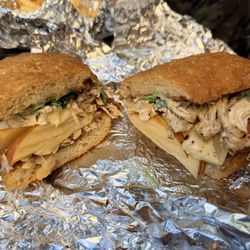 Apple AND Brie cheese Sandwhich add chicken YUM!
