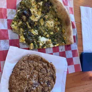 Pizza Thief - Seasonal pizza slice and CLOSER COOKIE (HAZELNUT) - Pizza Near Me - Portland, Oregon Pizza Thief - Seasonal pizza slice and CLOSER COOKIE (HAZELNUT) - Pizza Near Me - Portland, Oregon