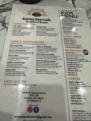 Menu photo 5 Sunny Day Cafe Carmel, IN Menu photo 5 Sunny Day Cafe Carmel, IN