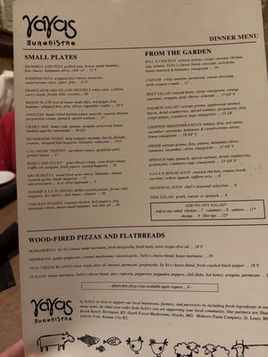 Menu photo 1 YaYa's Euro Bistro Chesterfield, MO Menu photo 1 YaYa's Euro Bistro Chesterfield, MO