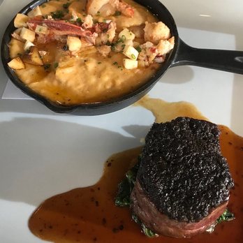 MW Restaurant - 2.15.20 surf and turf lobster mashed potatoes and filet mignon - New American Near Me - Honolulu, Hawaii