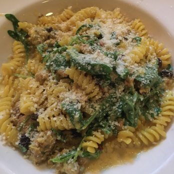 Assaggio Ristorante - Pasta with pine nuts, currants, sausage and a few other things. Not too saucy. Good!! - Italian Near Me - Seattle, Washington Assaggio Ristorante - Pasta with pine nuts, currants, sausage and a few other things. Not too saucy. Good!! - Italian Near Me - Seattle, Washington
