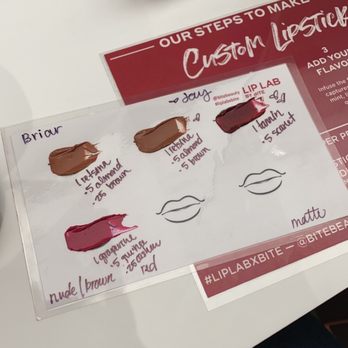 Lip Lab - Testing different colors on my lipstick swatch - Cosmetics & Beauty Supply Near Me - Las Vegas, Nevada