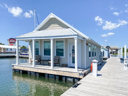 The Houseboats of Seville Harbour by null