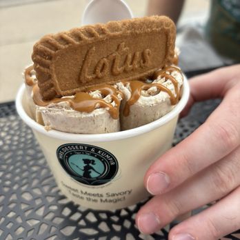 Mrs Dessert & Kumpir - Biscoff cookie butter ice cream rolled - Desserts Near Me - Minneapolis, Minnesota Mrs Dessert & Kumpir - Biscoff cookie butter ice cream rolled - Desserts Near Me - Minneapolis, Minnesota