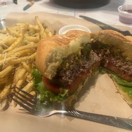Jalapeño, cheddar and bacon burger