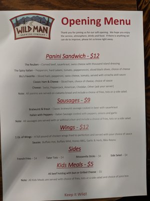 Menu photo 7 Wild Man Brewing Raymond, WA