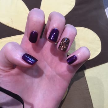 Future Nail & Spa - Cool purple and copper nails for the start of the Halloween season! - Nail Salons Near Me - Long Beach, California