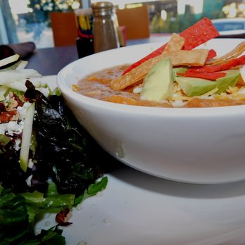 Gather Cafe - Maguire's Salad & Chicken Tortilla soup! - Cafes Near Me - Dallas, Texas