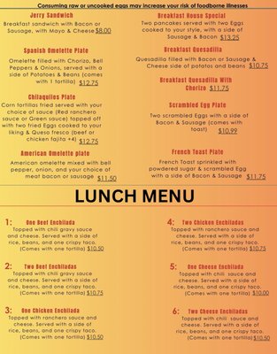 Menu photo 3 Las Comadres Burnet, TX