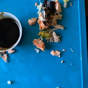 Sachiko Sushi - What we pulled out of the vegas roll as we were trying to figure out what tasted so fishy - Japanese Near Me - Tuscon, Arizona
