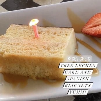 Ceviche's - Tres Leches cake - Seafood Near Me - Wilmington, North Carolina