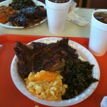 Backyard BBQ Pit - Pork ribs and tea... $10.52!!! - Barbeque Near Me - Durham, North Carolina