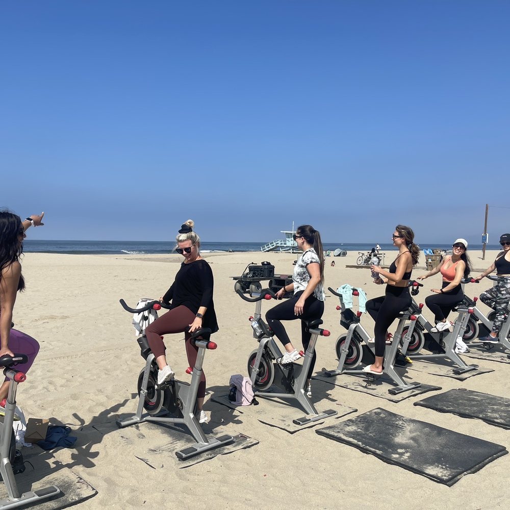 Beach Cycling - Towards end of spin! - Cycling Classes Near Me - Santa Monica, California