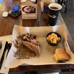 Mission BBQ - Brisket Combo with a side of Maggie's Mac-N-Cheese