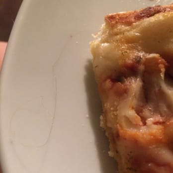 Domino's Pizza - Was not happy at all to find this hair sticking up out of the layers of the pizza! - Pizza Near Me - Portland, Oregon Domino's Pizza - Was not happy at all to find this hair sticking up out of the layers of the pizza! - Pizza Near Me - Portland, Oregon